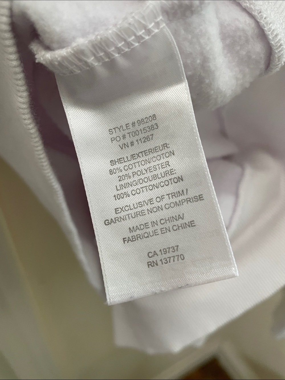 Roots Classic Tennis Prep Comfy Hoodie - White - XL - Picture 9 of 9